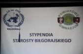 10 listopada 2016 – Stypendia Starosty Biłgorajskiego