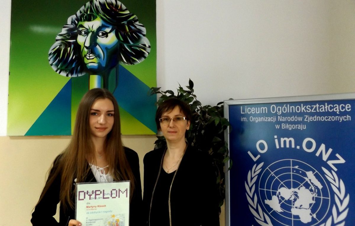 8 lutego 2017 – Świąteczna grafika naszej licealistki najlepsza w Polsce