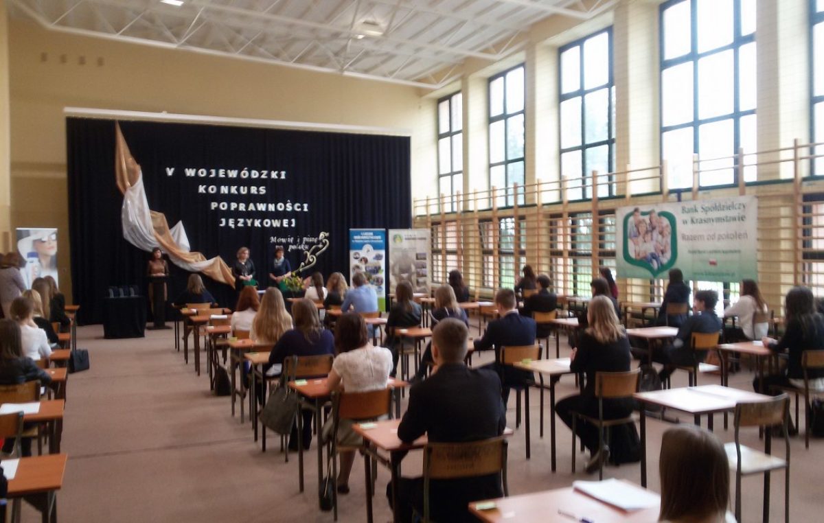 8 kwietnia 2017 – Wojewódzki konkurs  „Mówię i piszę po polsku” w Krasnymstawie