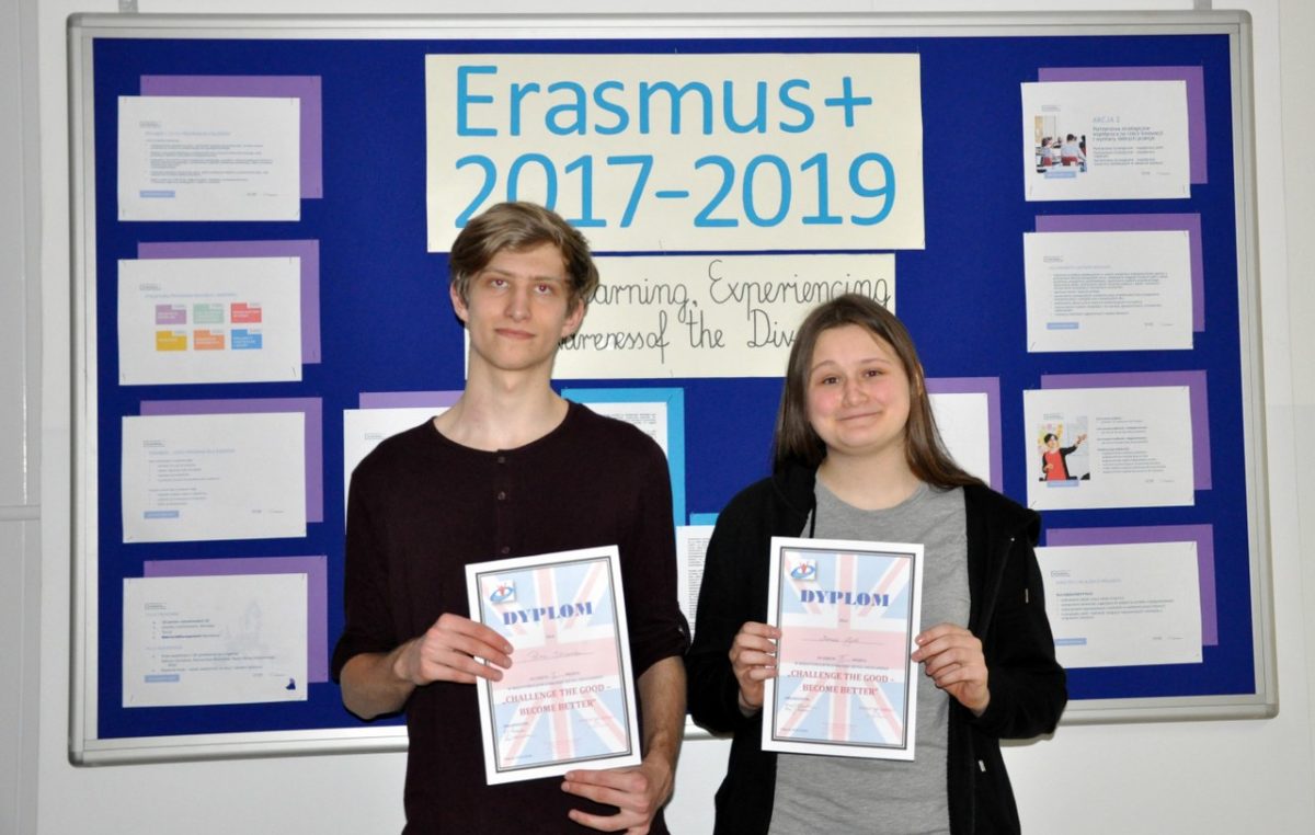 14 marca 2018 – Sukcesy naszych gimnazjalistów z j. angielskiego!