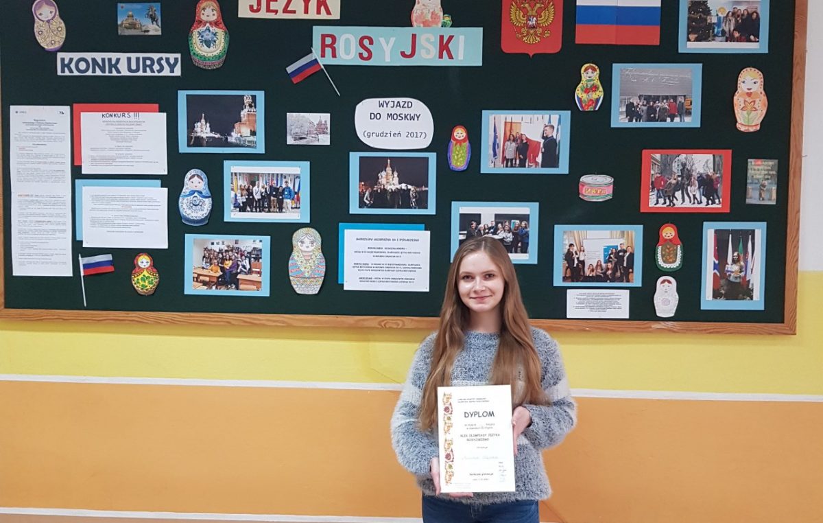 22 marca 2018 – Sukces w Olimpiadzie Języka Rosyjskiego