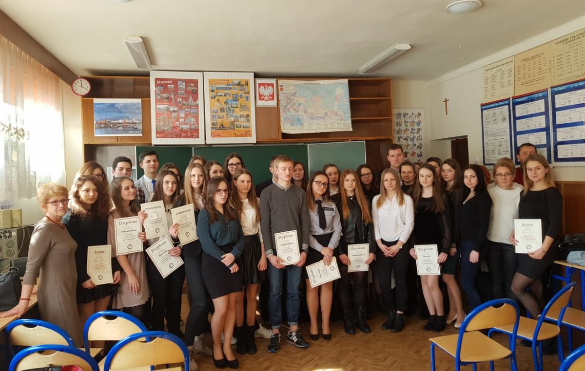 27 marca 2018 – Nasi uczniowie najlepsi z rosyjskiego w województwie