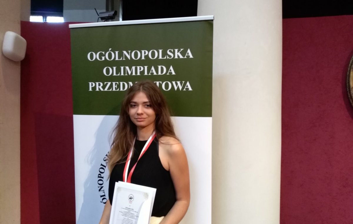 13 czerwca 2018 – Ola Bełz druga na Olimpiadzie Przedmiotowej