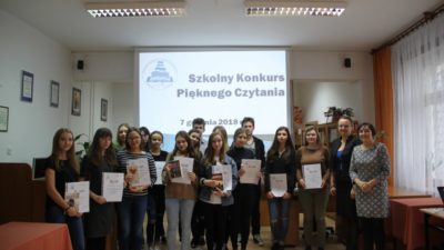 9 grudnia 2018 – Szkolny Konkurs Pięknego Czytania