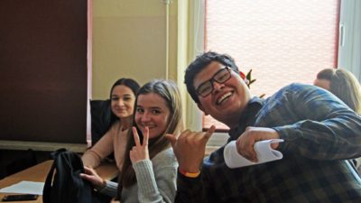 18 stycznia 2019 – Studenci z Indii i Peru w naszej szkole