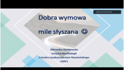 25 kwietnia 2021 – Wykład z języka rosyjskiego