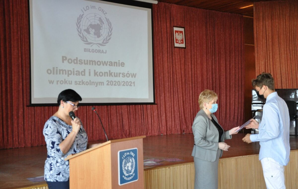 24 czerwca 2021 – Listy Gratulacyjne dla wyróżnionych licealistów