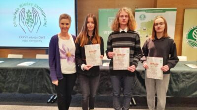 13 kwietnia 2022 – Filip Wróbel w etapie centralnym XXXVII Olimpiady Wiedzy Ekologicznej