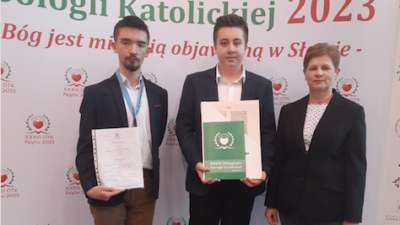 19 kwietnia 2023 – Sukcesy w Olimpiadzie Teologii Katolickiej