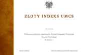 18 maja 2023 – Złoty indeks dla Miłosza