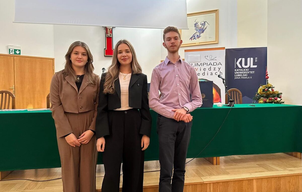 18 grudnia 2024 – Michał w finale XI Olimpiady Wiedzy o Mediach