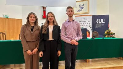 18 grudnia 2024 – Michał w finale XI Olimpiady Wiedzy o Mediach