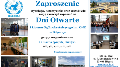 13 marca 2025 – Zaproszenie