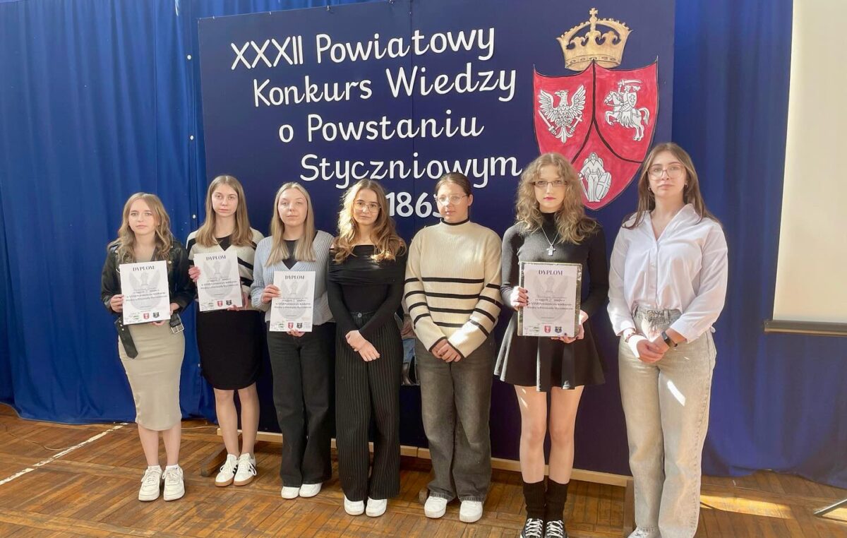 1 kwietnia 2025 – Sukcesy w Konkursie Wiedzy o Powstaniu Styczniowym
