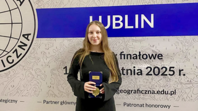 16 kwietnia 2025 – Ania kolejny raz z tytułem  finalisty Olimpiady Geograficznej