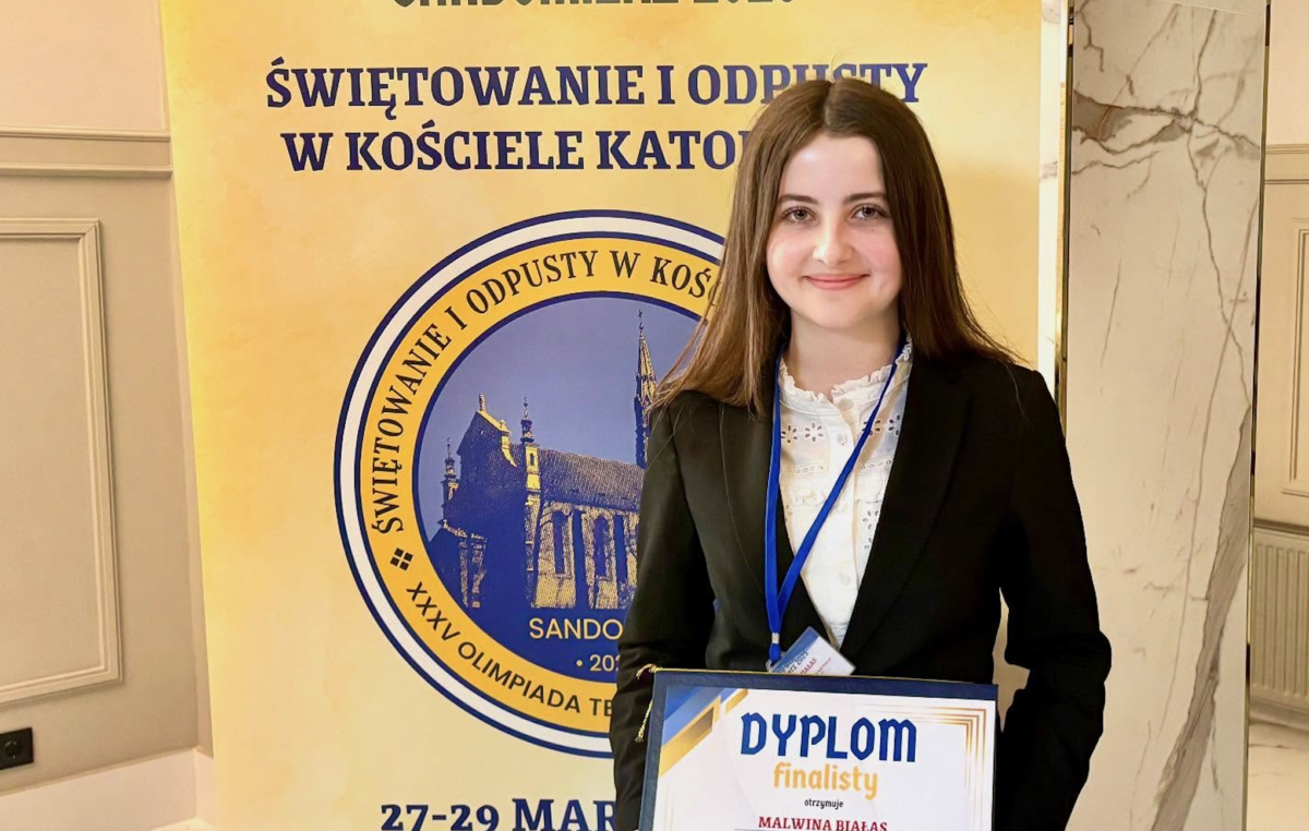 3 kwietnia 2025 – Malwina finalistką Olimpiady Teologii Katolickiej